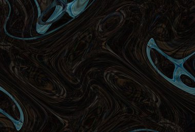 Eğri şekillerden oluşan renkli psikedelik bir arka plan. Görüntü