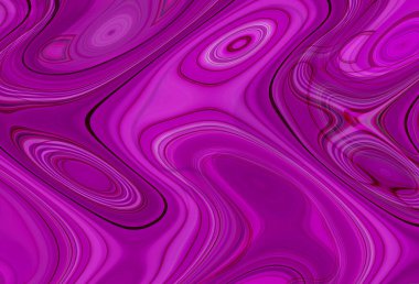 Eğri şekillerden oluşan renkli psikedelik bir arka plan. Görüntü