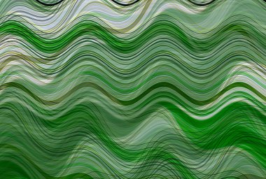 Farklı kalınlıklarda çizgiler oluşturulmuş renkli dalgalı bir arkaplan. Görüntü