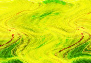 Farklı kalınlıklarda çizgiler oluşturulmuş renkli dalgalı bir arkaplan. Görüntü