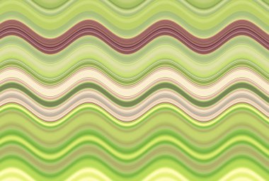 Farklı kalınlıklarda çizgiler oluşturulmuş renkli dalgalı arkaplan