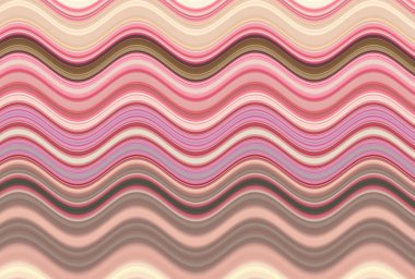 Farklı kalınlıklarda çizgiler oluşturulmuş renkli dalgalı arkaplan