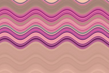 Farklı kalınlıklarda çizgiler oluşturulmuş renkli dalgalı arkaplan