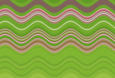 Farklı kalınlıklarda çizgiler oluşturulmuş renkli dalgalı arkaplan