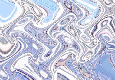 Eğri şekillerden oluşan renkli psikedelik bir arka plan. Görüntü