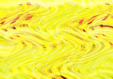 Farklı kalınlıklarda çizgiler oluşturulmuş renkli dalgalı bir arkaplan. Görüntü