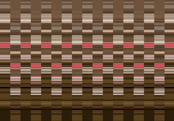 Abstraktes Farbenfrohes Muster Mit Vertikalen Streifen Und Quadraten Illustration — Stockfoto