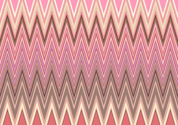 Abstract decorative texture with colorful zig zag pattern. Illustration.