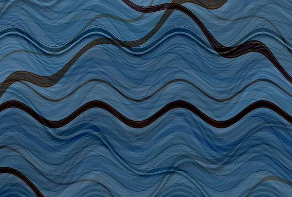 色彩斑斓的波浪形背景 由不同厚度的线条组成 说明1 — 图库照片