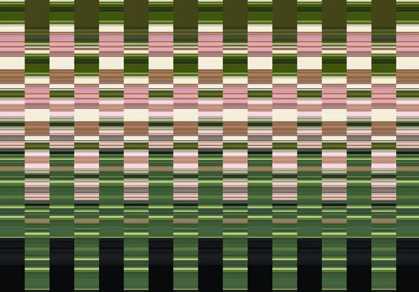 Dikey çizgiler ve renk kareleri ile oluşturulan soyut renkli desen. Görüntü