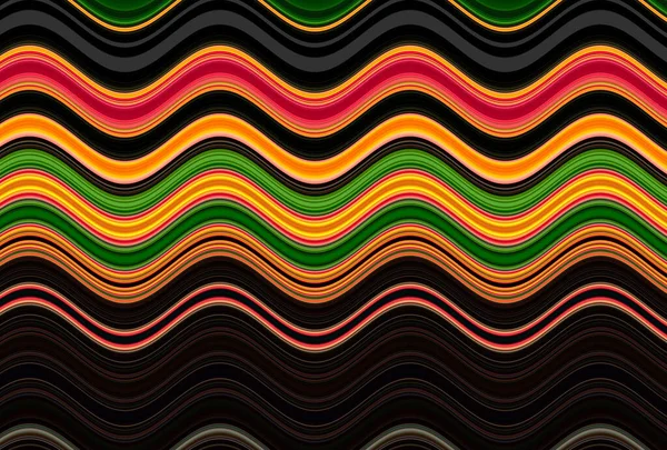 Colorful Wavy Background Created Lines Different Thicknesses — Stock Photo, Image