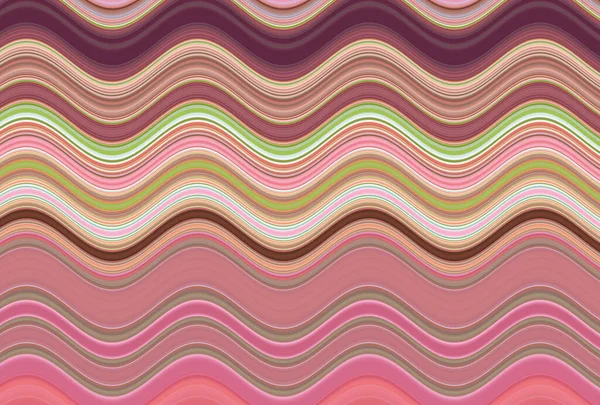 Kolorowe Faliste Tło Stworzone Linii Różnych Grubościach — Zdjęcie stockowe