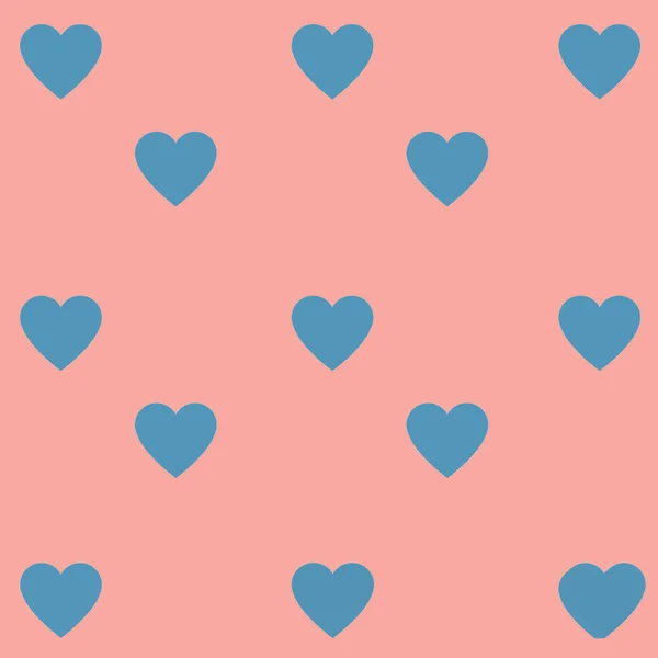 Modello Senza Cuciture Colorato Cuori Durante Giorno San Valentino Illustrazione — Foto Stock