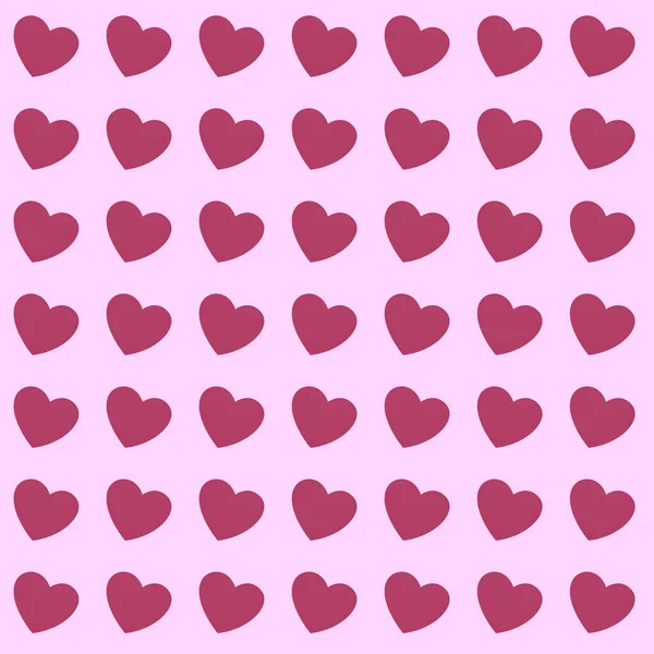 Padrão Sem Costura Colorido Corações Para Dia Dos Namorados Ilustração — Fotografia de Stock