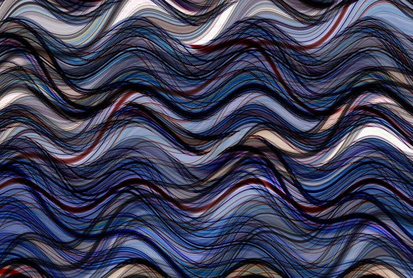 Farklı Kalınlıklarda Çizgiler Oluşturulmuş Renkli Dalgalı Bir Arkaplan Görüntü — Stok fotoğraf