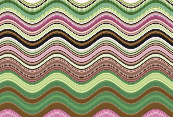Farklı kalınlıklarda çizgiler oluşturulmuş renkli dalgalı arkaplan