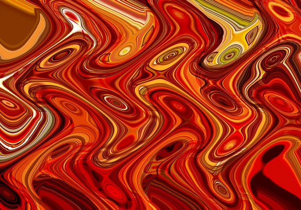 Eğri Şekillerden Oluşan Renkli Psikedelik Bir Arka Plan Görüntü — Stok fotoğraf