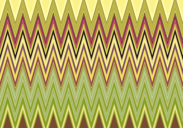 Abstract Decorative Texture Colorful Zig Zag Pattern Illustration — Stock Photo, Image