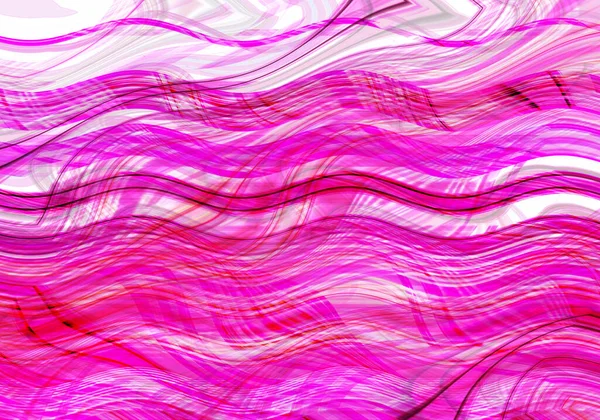 Colorful Wavy Background Created Lines Different Thicknesses Illustration — Stock Photo, Image