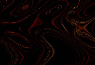 Eğri şekillerden oluşan renkli psikedelik bir arka plan. Görüntü