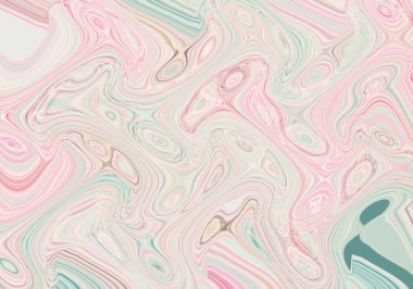 Eğri şekillerden oluşan renkli psikedelik bir arka plan. Görüntü