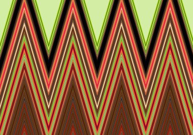 Renkli zig zag desenli soyut dekoratif doku. Görüntü.