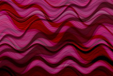 Farklı kalınlıklarda çizgiler oluşturulmuş renkli dalgalı bir arkaplan. Görüntü