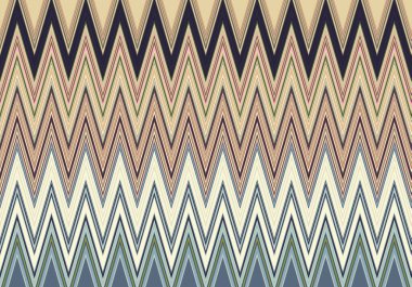 Renkli zig zag desenli soyut dekoratif doku. Görüntü.