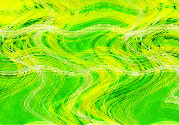 Colorful Wavy Background Created Lines Different Thicknesses Illustration — Stock Photo, Image