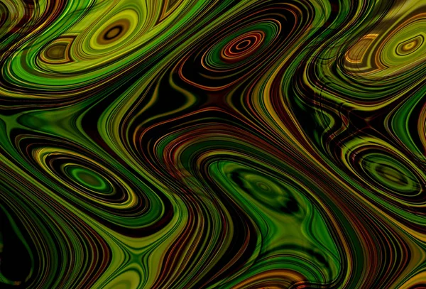 Colorful Psychedelic Background Made Interweaving Curved Shapes Illustration — Stock Photo, Image