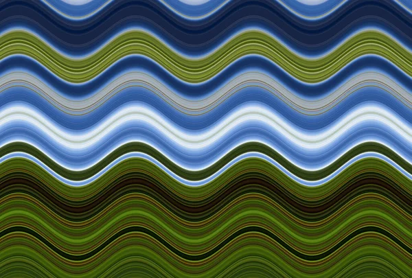 Farklı kalınlıklarda çizgiler oluşturulmuş renkli dalgalı arkaplan