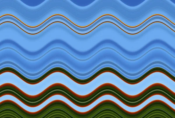 Colorful Wavy Background Created Lines Different Thicknesses — Stock Photo, Image