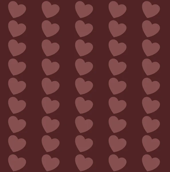 Patrón Inconsútil Colorido Corazones Para Día San Valentín Ilustración — Foto de Stock