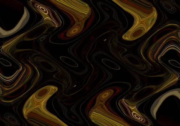 Eğri şekillerden oluşan renkli psikedelik bir arka plan. Görüntü