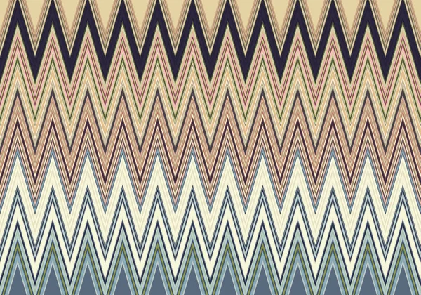 Abstract Decorative Texture Colorful Zig Zag Pattern Illustration — Stock Photo, Image