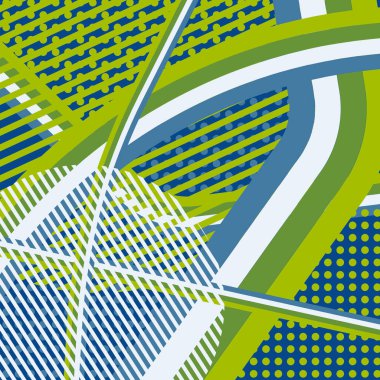 Soyut renkli disko arkaplanı çizgiler, noktalar ve renk lekeleriyle oluşturuldu.