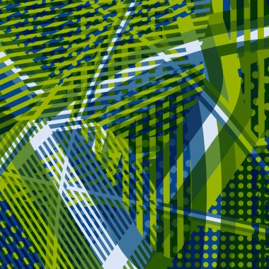 Soyut renkli disko arkaplanı çizgiler, noktalar ve renk lekeleriyle oluşturuldu.