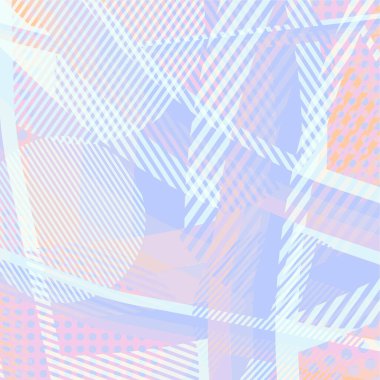 Soyut renkli disko arkaplanı çizgiler, noktalar ve renk lekeleriyle oluşturuldu.