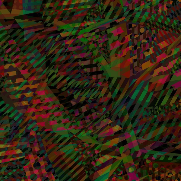 Fond Disco Abstrait Coloré Créé Avec Des Rayures Des Points — Image vectorielle