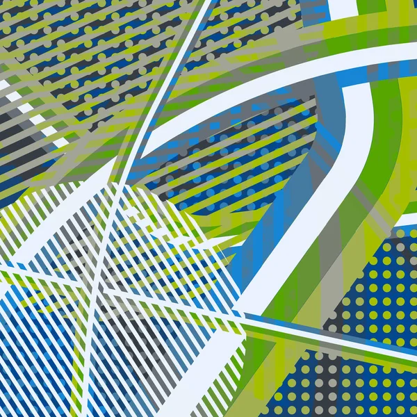 Soyut renkli disko arkaplanı çizgiler, noktalar ve renk lekeleriyle oluşturuldu.