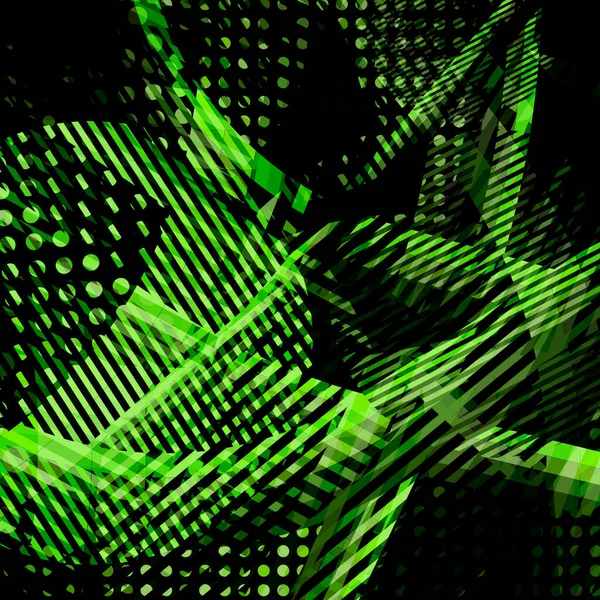 Soyut renkli disko arkaplanı çizgiler, noktalar ve renk lekeleriyle oluşturuldu.