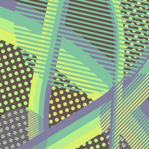 Soyut renkli disko arkaplanı çizgiler, noktalar ve renk lekeleriyle oluşturuldu.