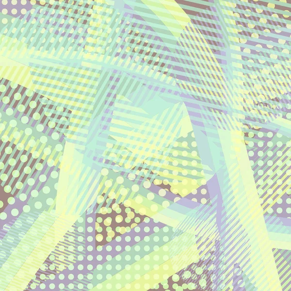 Абстрактный Красочный Диско Фон Созданный Полосами Точками Паттерами Цветов — стоковый вектор
