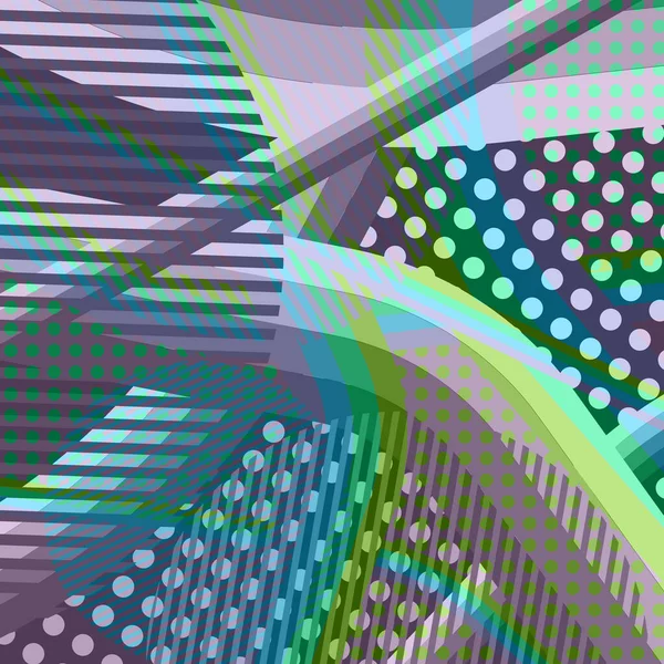 Fond Disco Abstrait Coloré Créé Avec Des Rayures Des Points — Image vectorielle