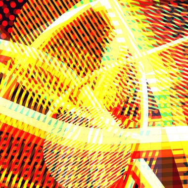 Soyut renkli disko arkaplanı çizgiler, noktalar ve renk lekeleriyle oluşturuldu.