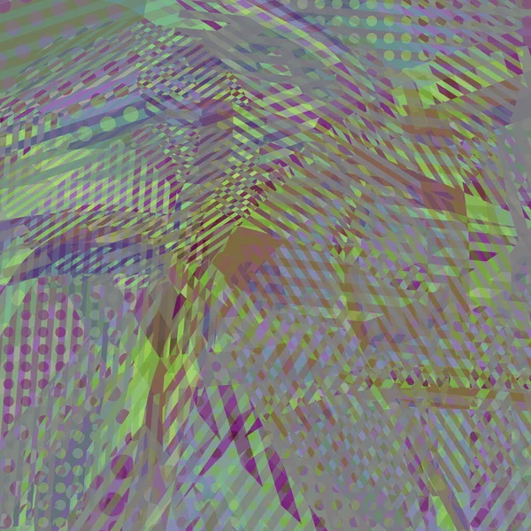 Fondo Disco Colorido Abstracto Creado Con Rayas Puntos Patrones Colores — Vector de stock