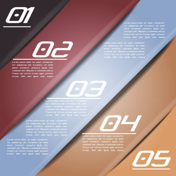 Красочная инфографика с полосками разных оттенков. Вектор
