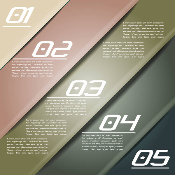 Красочная инфографика с полосками разных оттенков. Вектор
