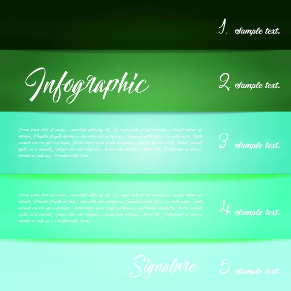 Farklı tonlarda çizgileri olan renkli bilgi grafikleri. Vektör