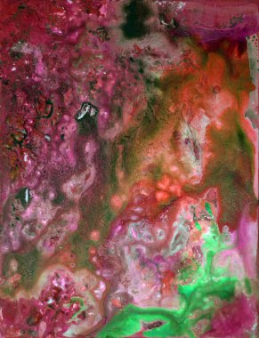 El çizimi soyut suluboya resim 